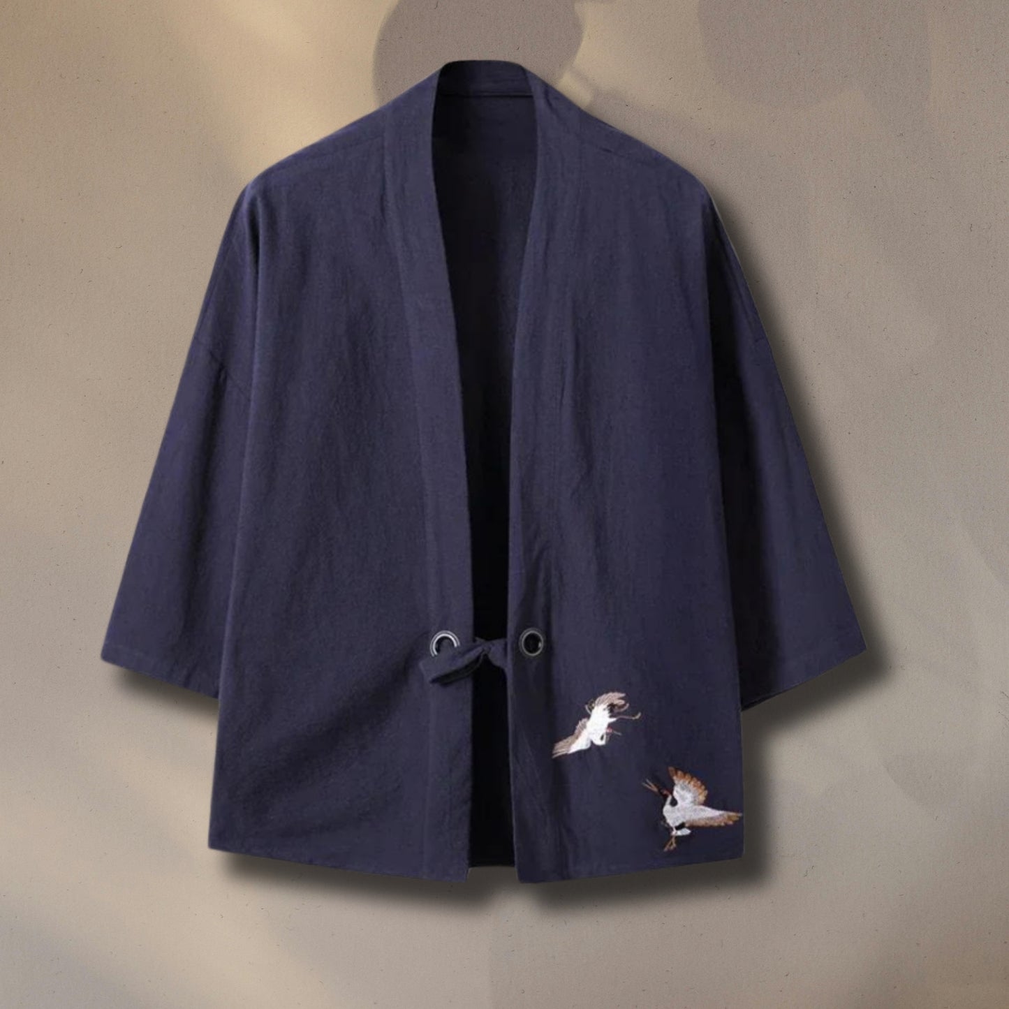 Veste kimono bleu femme style japonais