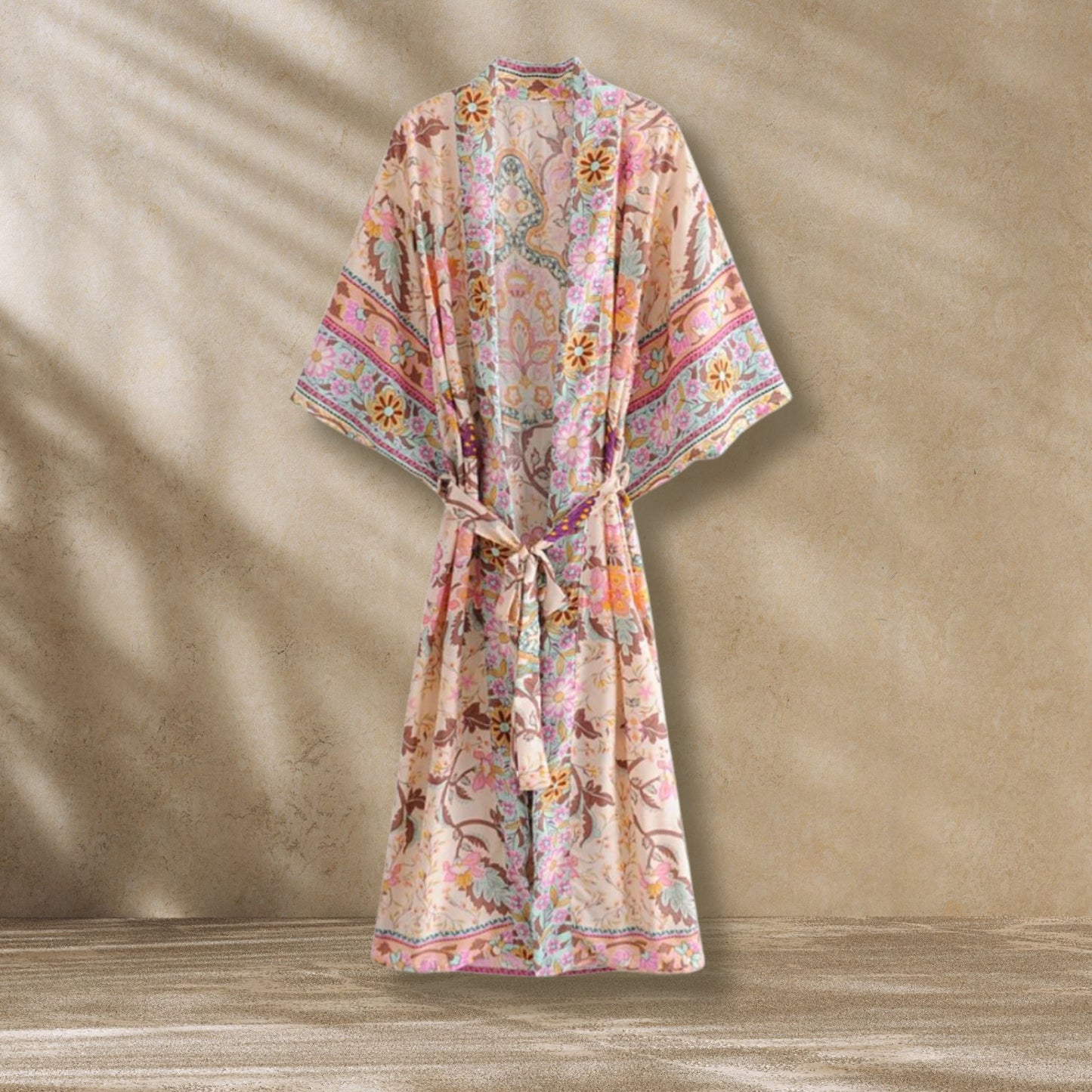 Kimono long femme fleuri