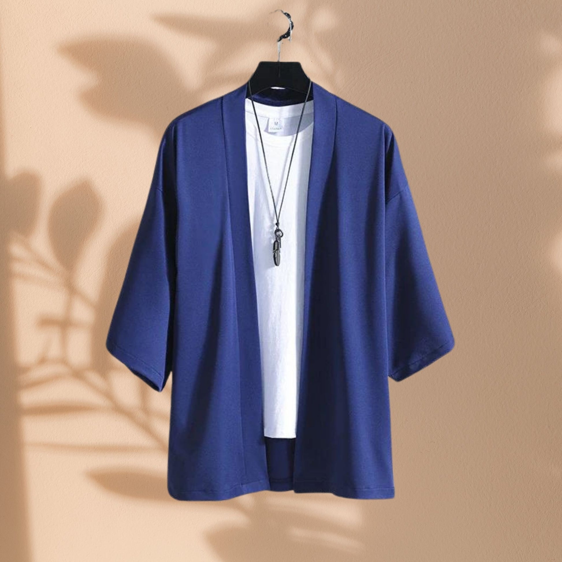 Veste kimono bleu femme