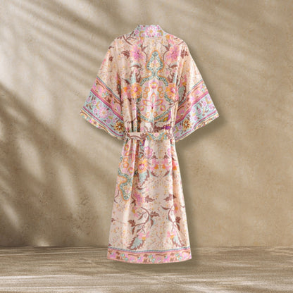 Kimono long femme fleuri