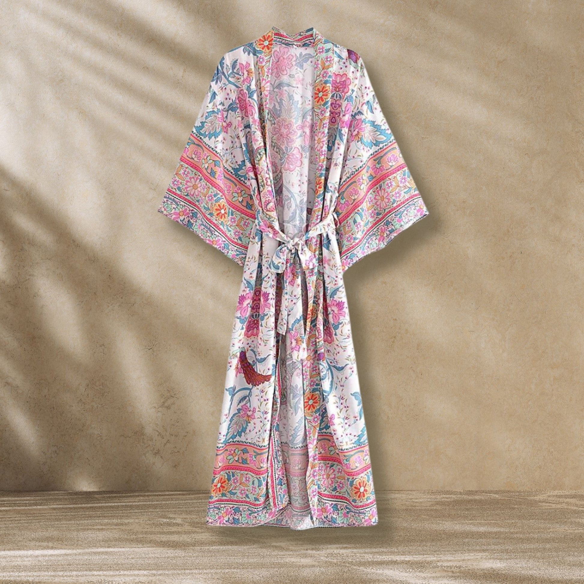 Kimono long femme fleuri