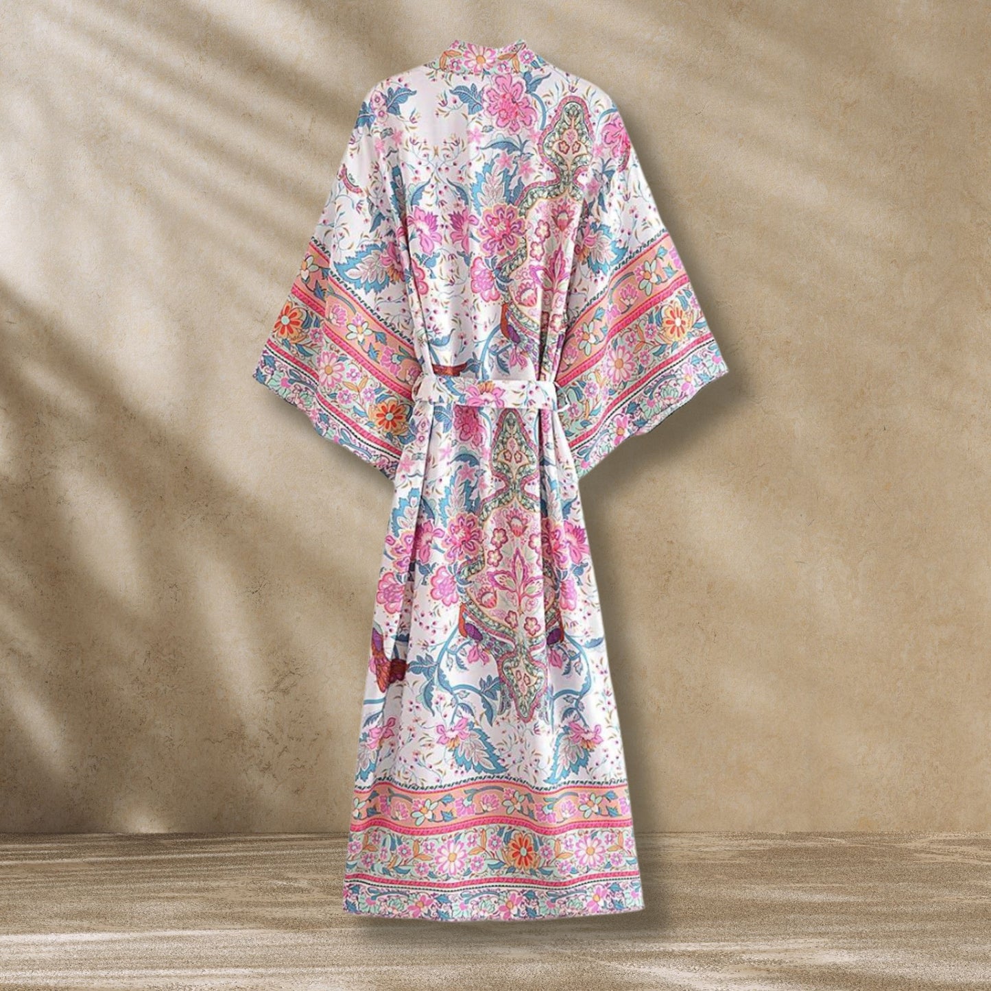 Kimono long femme fleuri