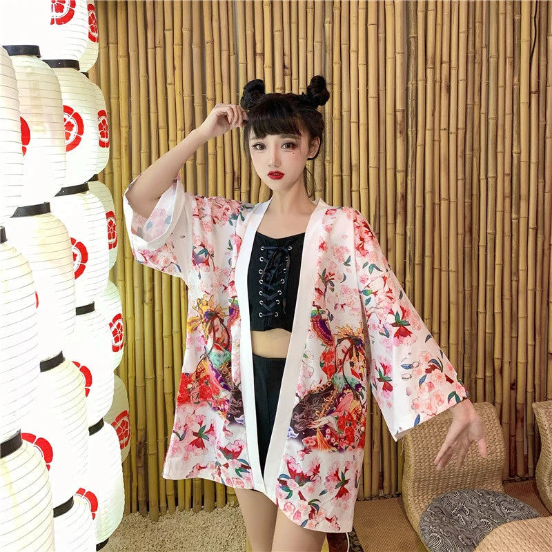 Veste kimono femme style japonais