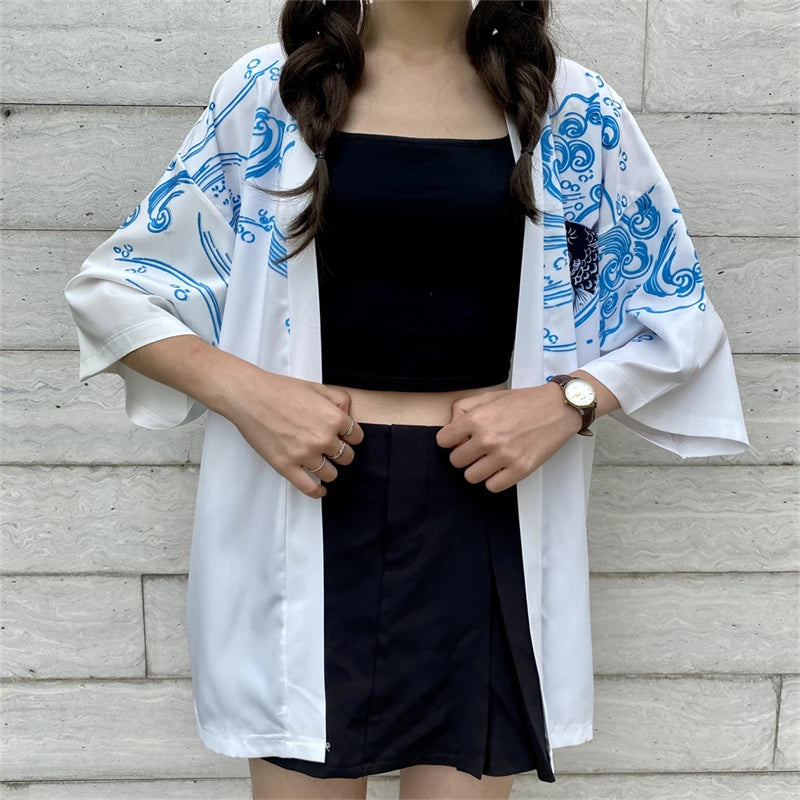 Veste kimono femme style japonais