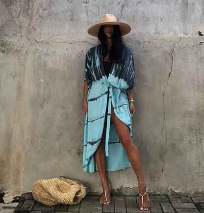 Robe kimono femme style plage