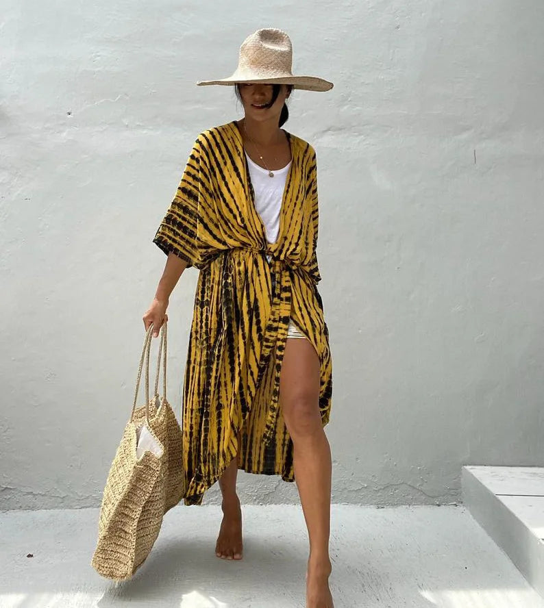 Robe kimono femme style plage