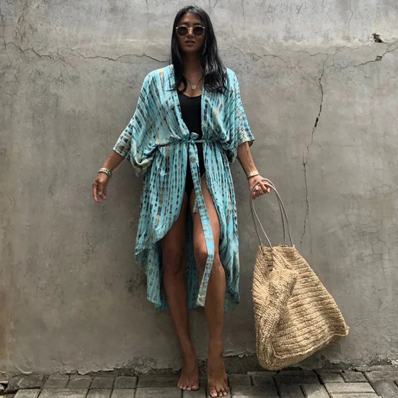 Robe kimono femme style plage