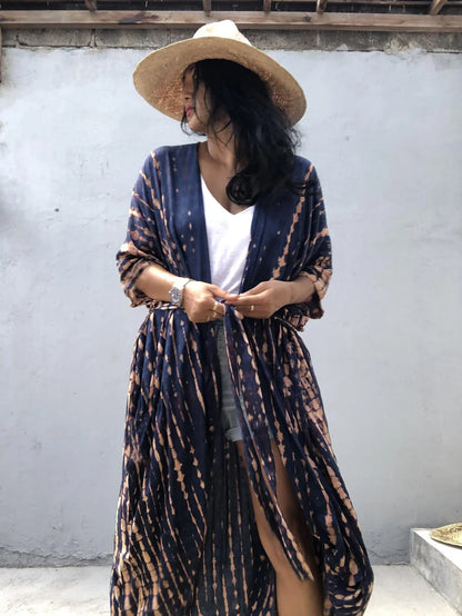 Robe kimono femme style plage