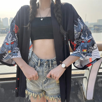 Veste kimono femme style japonais