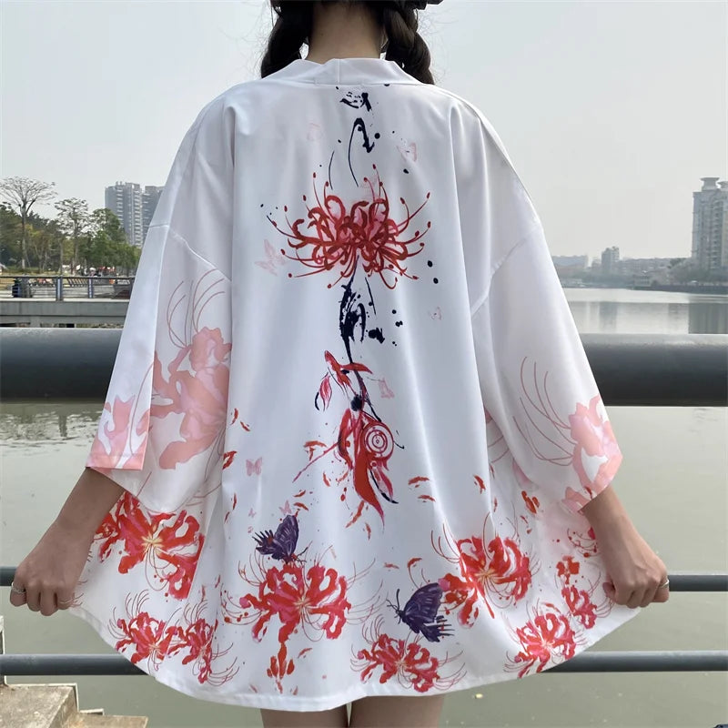 Veste kimono femme style japonais