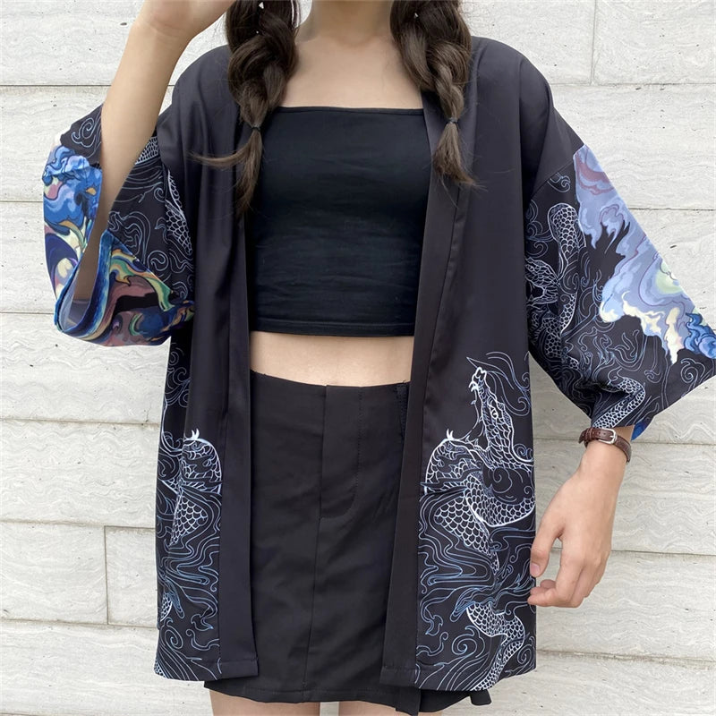 Veste kimono femme style japonais