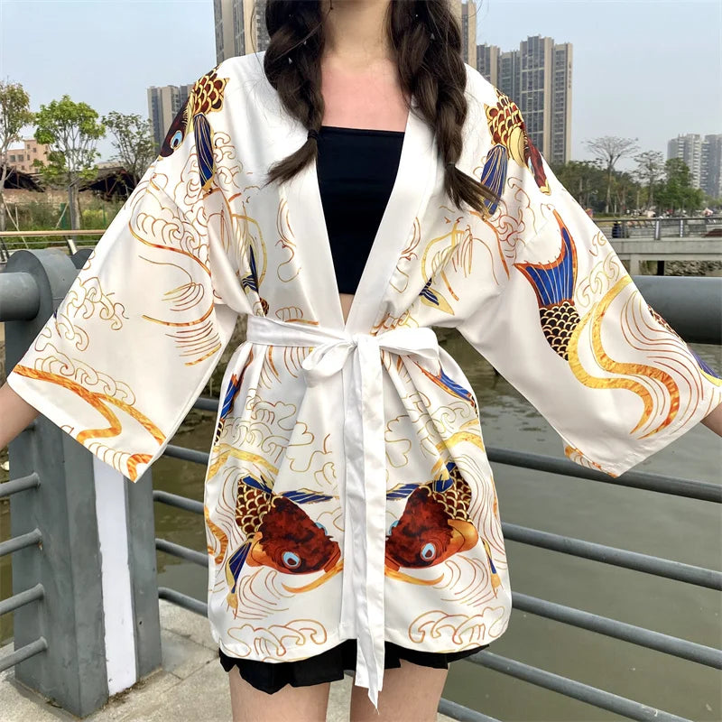 Veste kimono femme style japonais