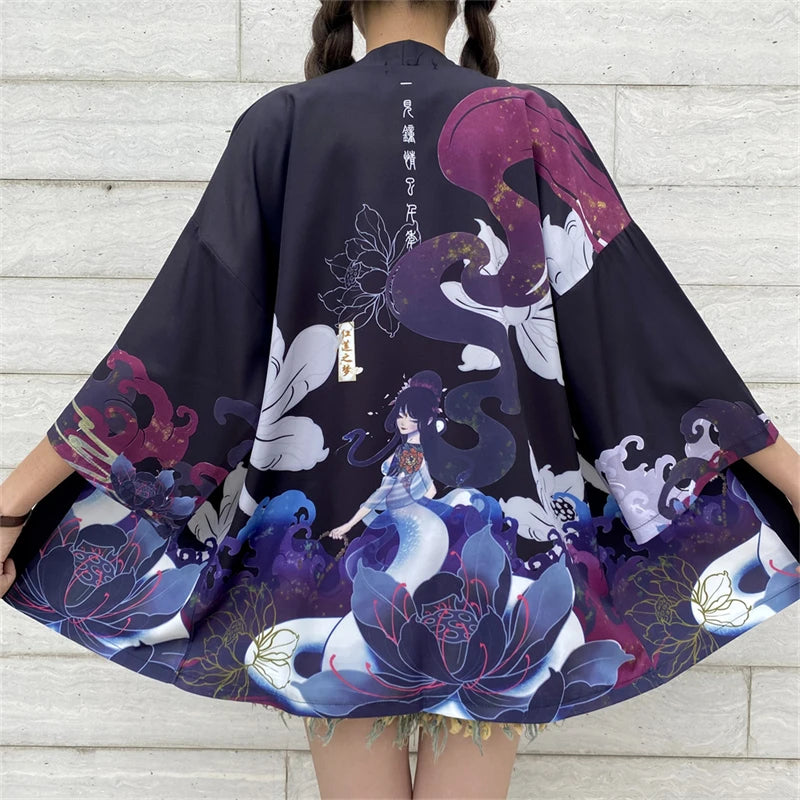 Veste kimono femme style japonais