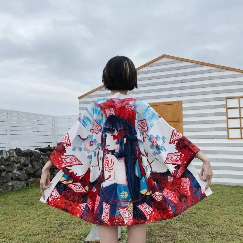 Veste kimono femme style japonais