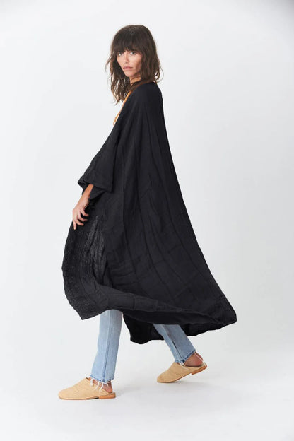 Robe kimono femme noir