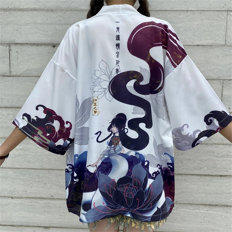 Veste kimono femme style japonais