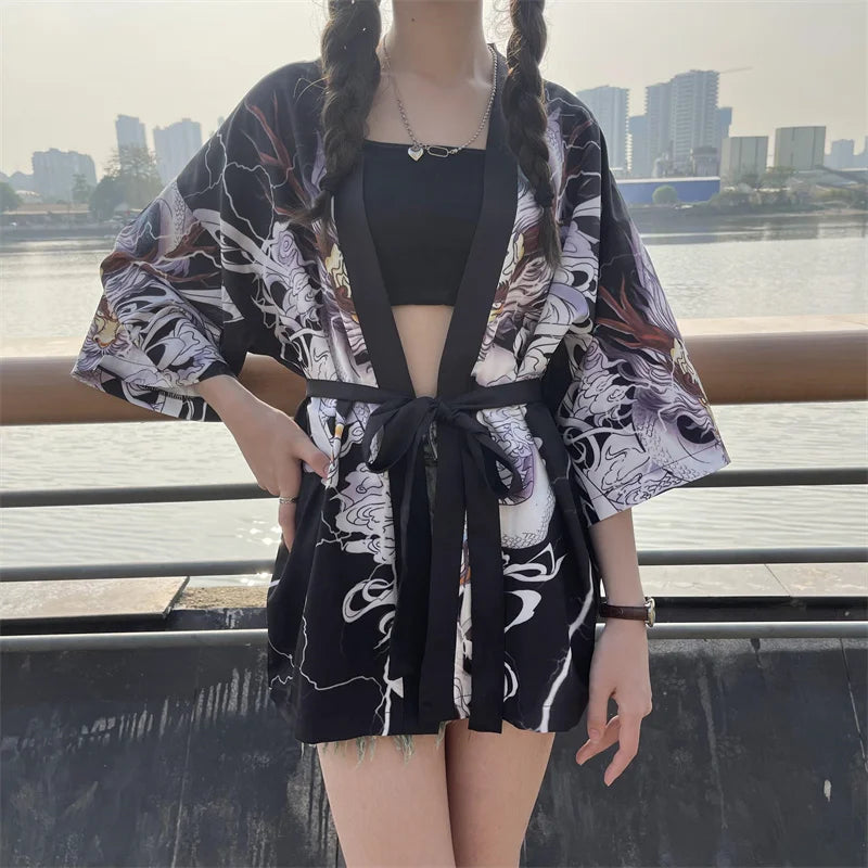 Veste kimono femme style japonais