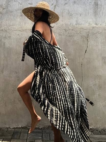 Robe kimono femme style plage