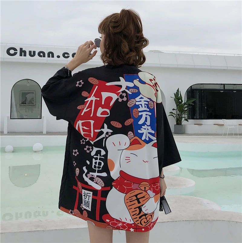 Veste kimono femme style japonais