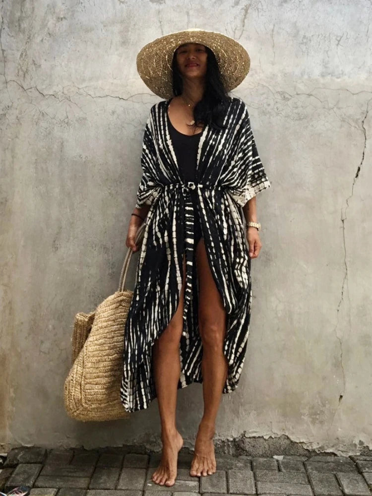 Robe kimono femme style plage