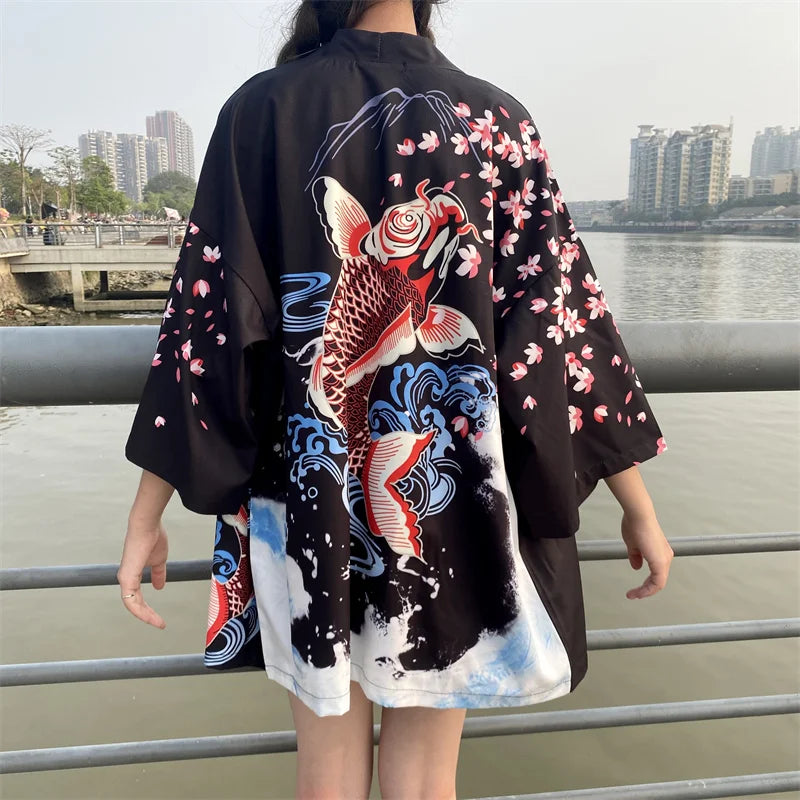 Veste kimono femme style japonais