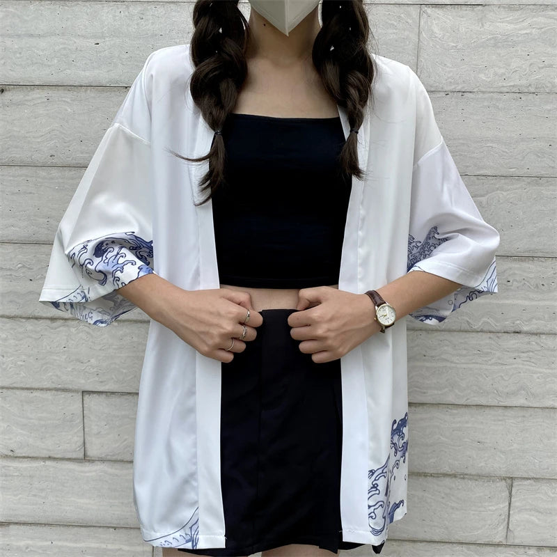 Veste kimono femme style japonais