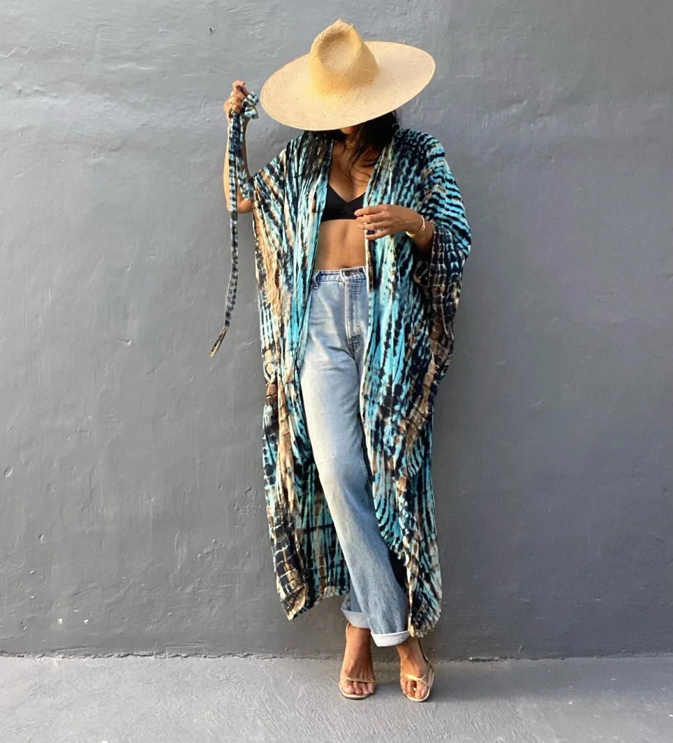 Robe kimono femme style plage