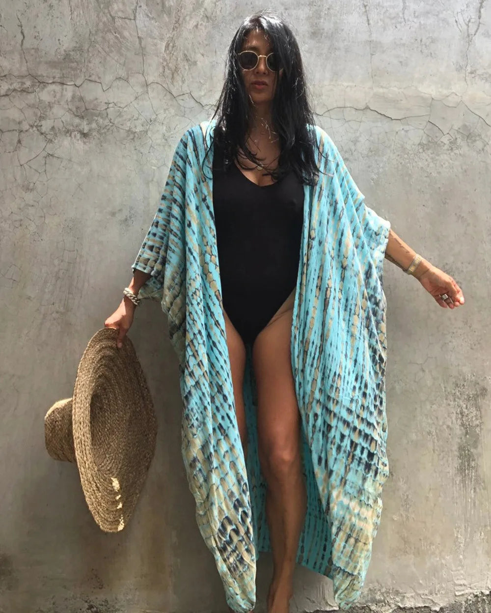 Robe kimono femme style plage