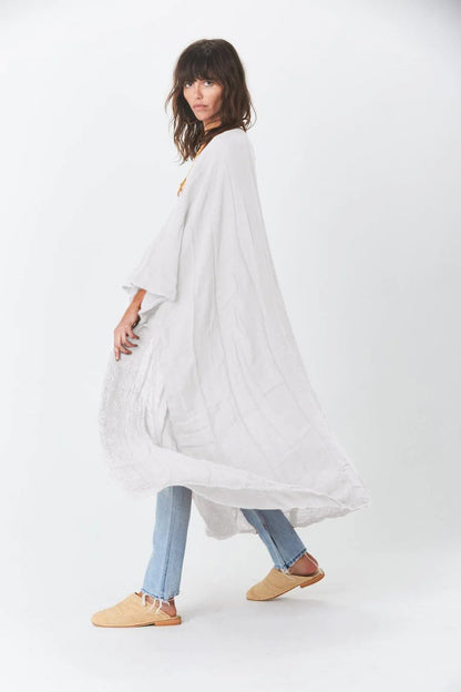 Robe kimono femme blanc