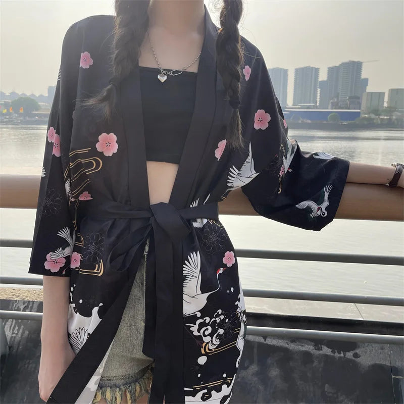 Veste kimono femme style japonais