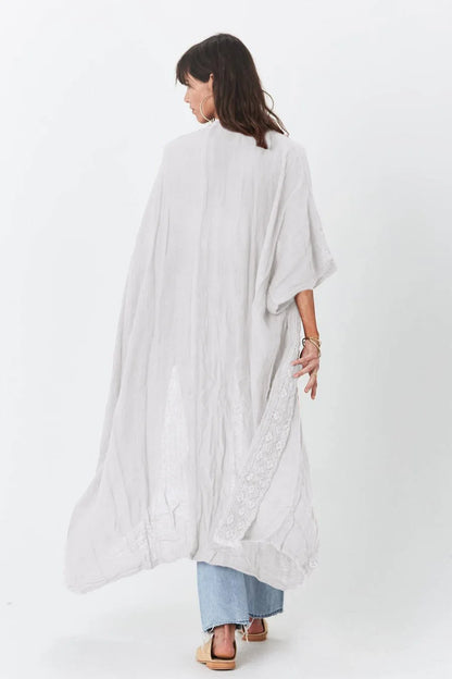 Robe kimono femme blanc