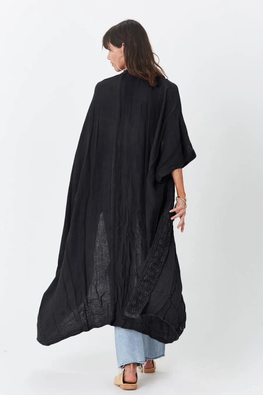 Robe kimono femme noir